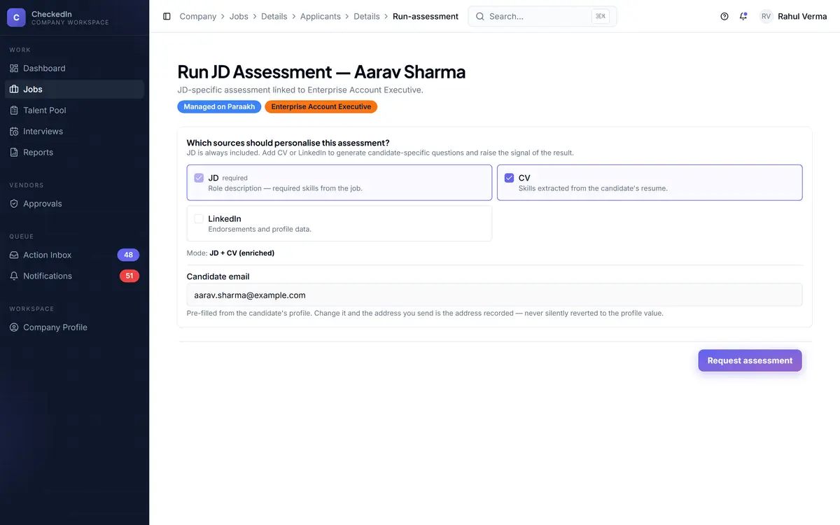 Generating an assessment, with sections, difficulty, duration and proctoring from the blueprint